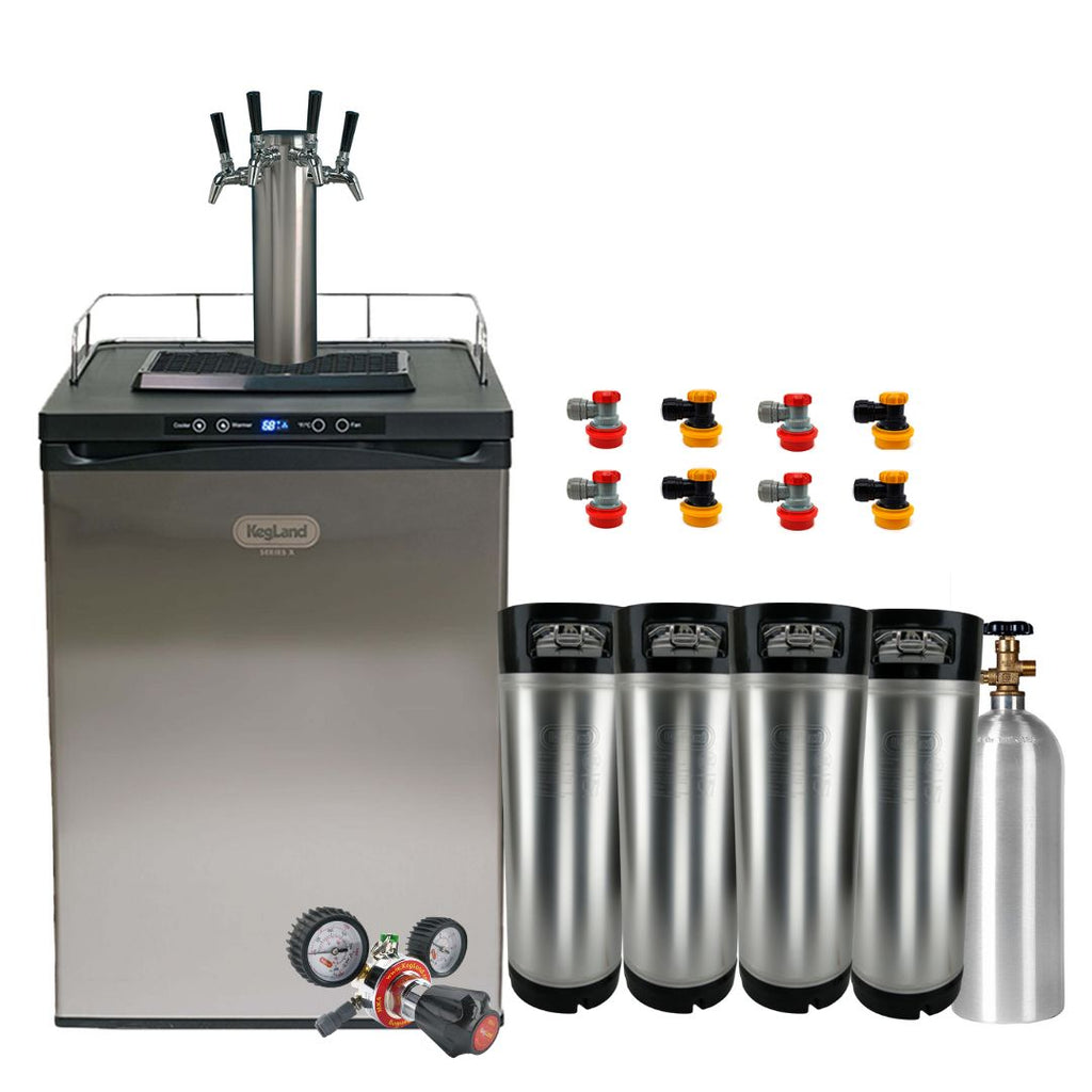 Complete Kegerator Kegging Packages Quad Tap BrewHQ