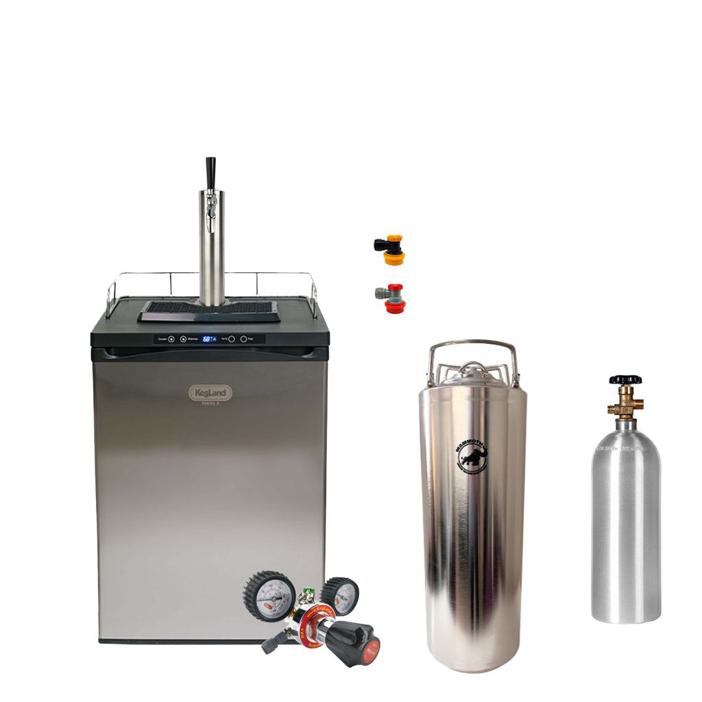 Single kegerator best sale