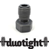 Thumbnail image of: Duotight - 9.5mm (3/8”) Female x 5/8” Female Thread (suits Keg Couplers and Tap Shanks)