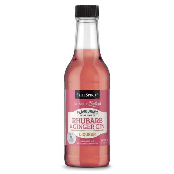 Top Shelf Select / Icon - Rhubarb & Ginger Gin (Glass Bottle) Makes 1L