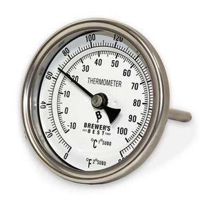 Thermometer - Brewer's Best, Welded Dial (3")
