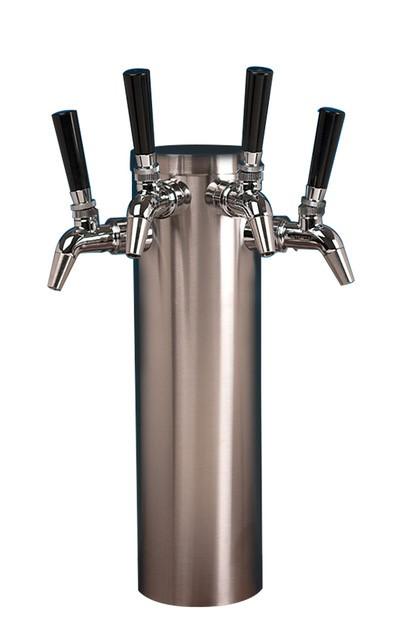 Stainless Steel Tower with Optional Stainless Steel NUKATAP Taps